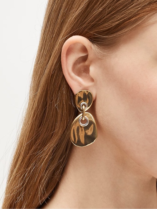 J. Crew Jewelry - J. Crew Gold Linked Drop Earrings